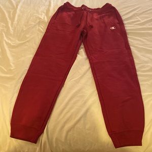 Champion red sweatpants